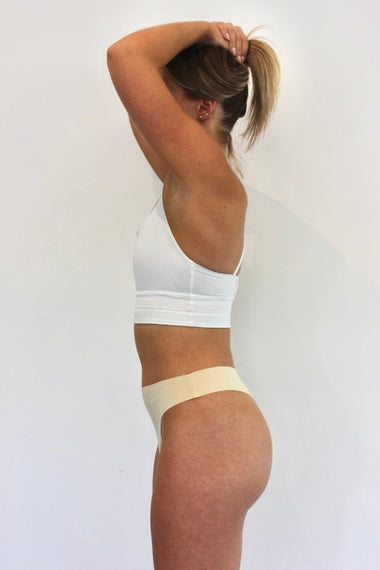 Women’s camel toe proof underwear in the colour nude 